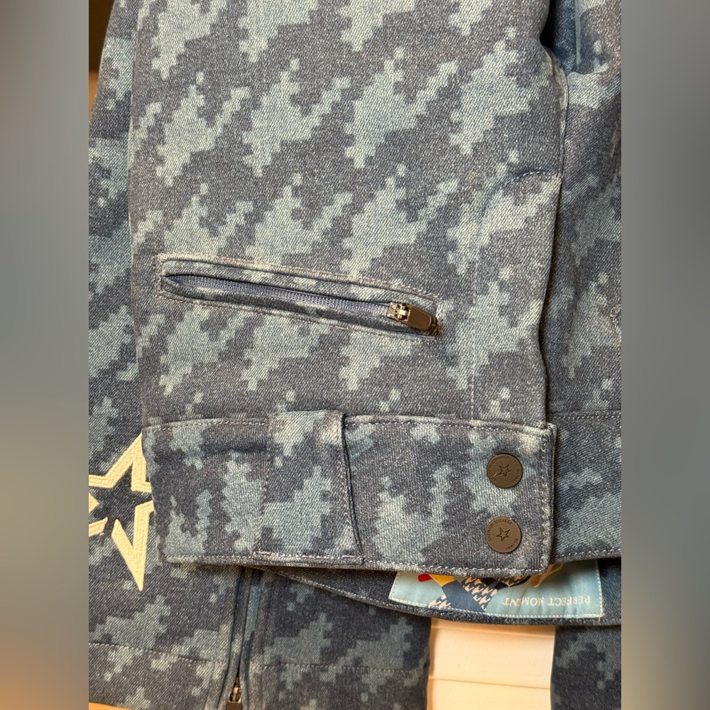 Perfect Moment Blue Houndstooth Flare Pants - Picture 12 of 13